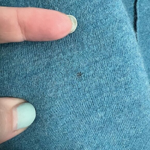 Eileen Fisher Women Merino Wool Blend Jacket Size Petite L PL Blue Gray Pockets - Picture 10 of 12